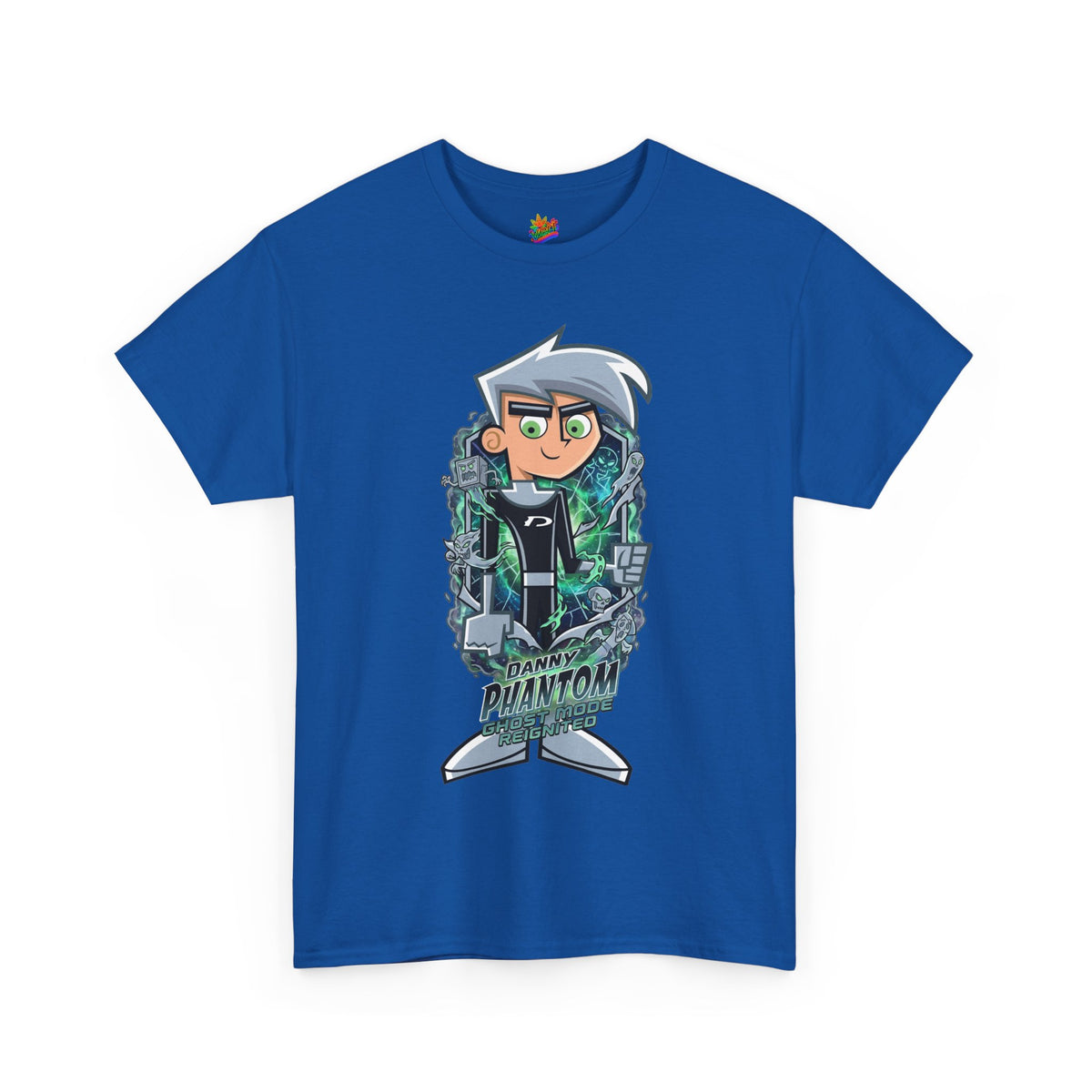 Vert Danny Phantom Basic Vintage Style Unisex Cotton Graphic T-Shirt