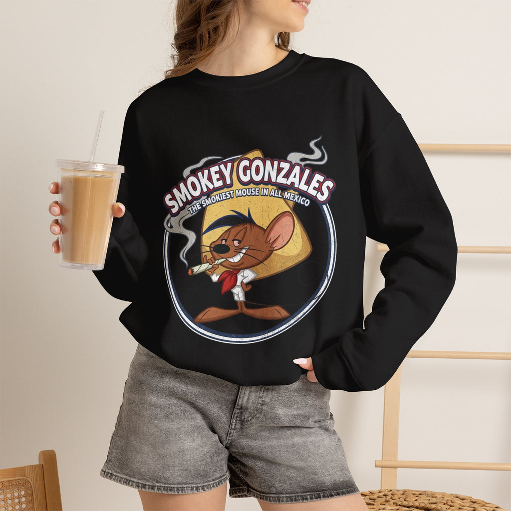 Vert Speedy Gonzales Smoker Vintage Style Unisex Graphic Crewneck Sweatshirt