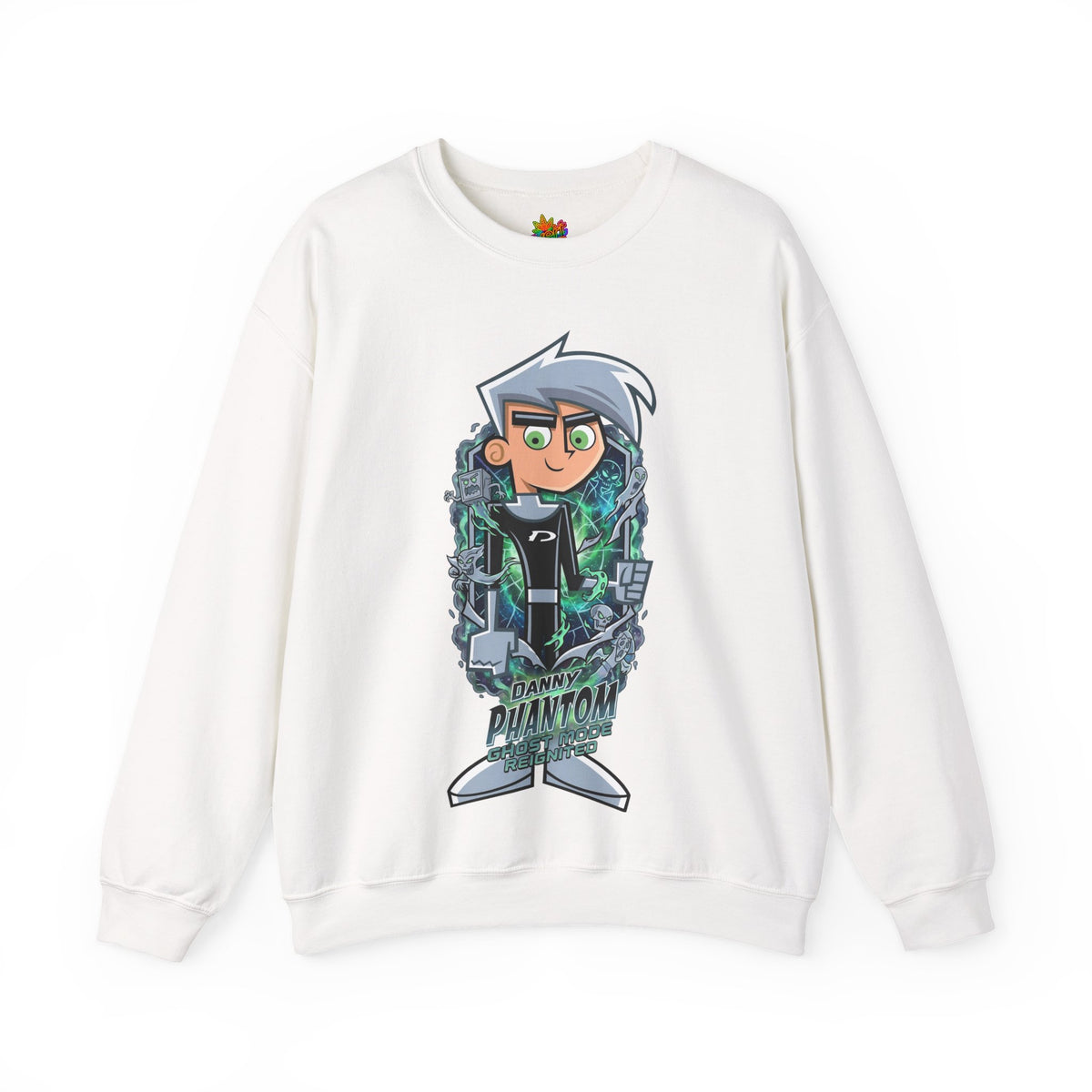 Vert Danny Phantom Vintage Style Unisex Graphic Crewneck Sweatshirt