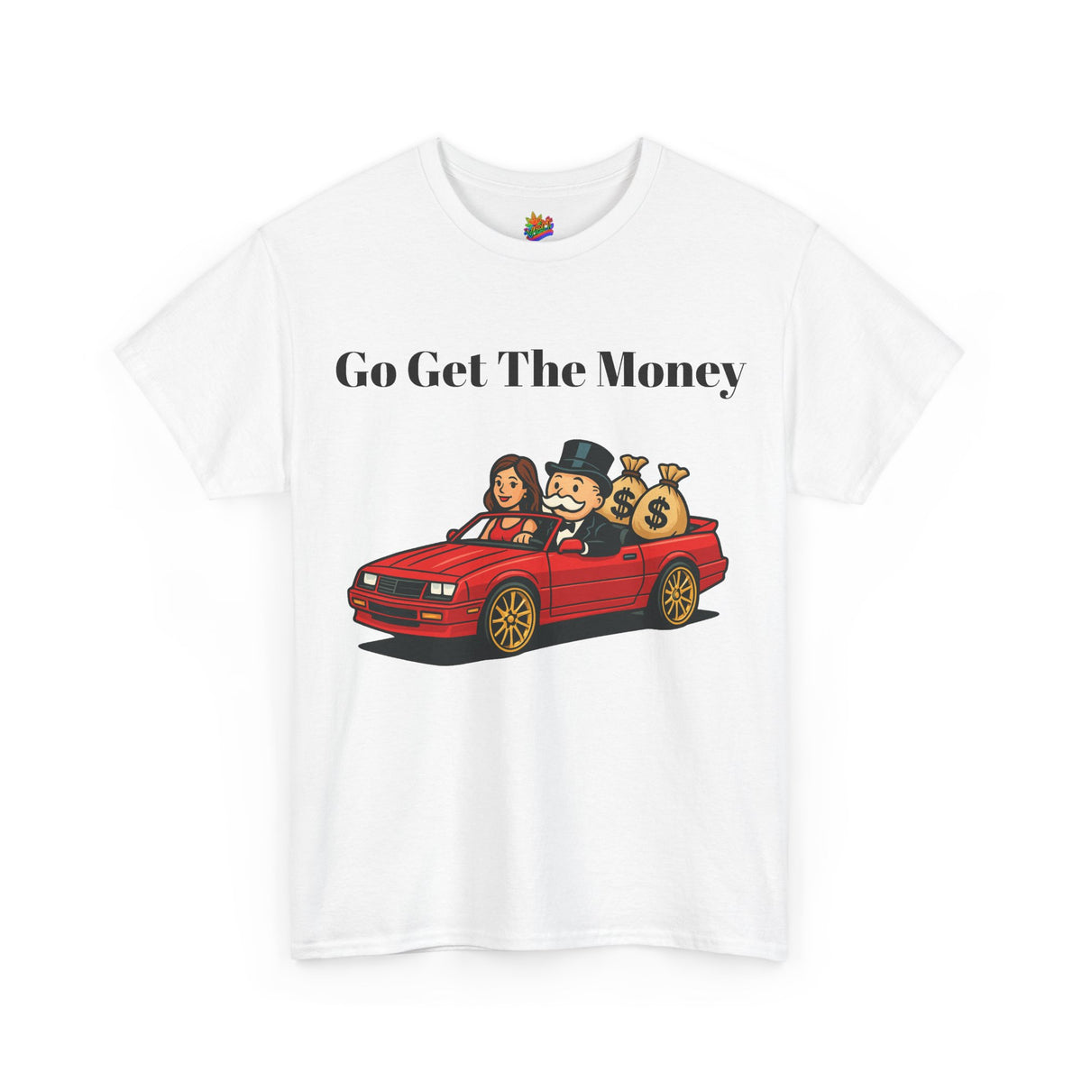 Vert Monopoly Man Vintage Style Unisex Graphic T-Shirt