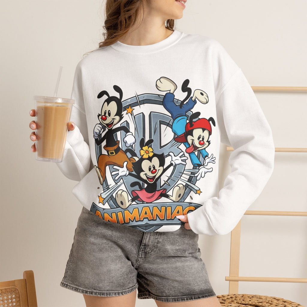 Vert Animaniacs Vintage Style Unisex Graphic Crewneck Sweatshirt