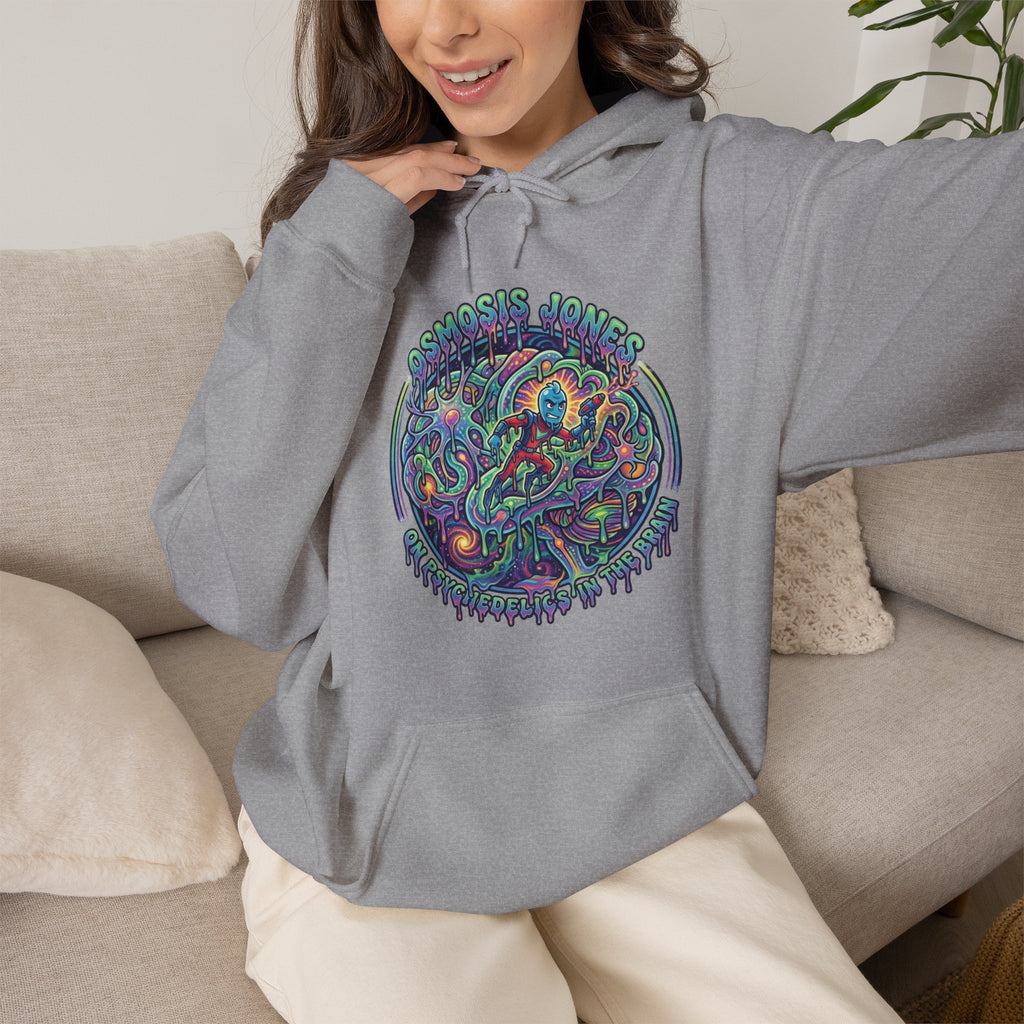 Vert Osmosis Jones Psychedelic Vintage Style Unisex Graphic Hoodie