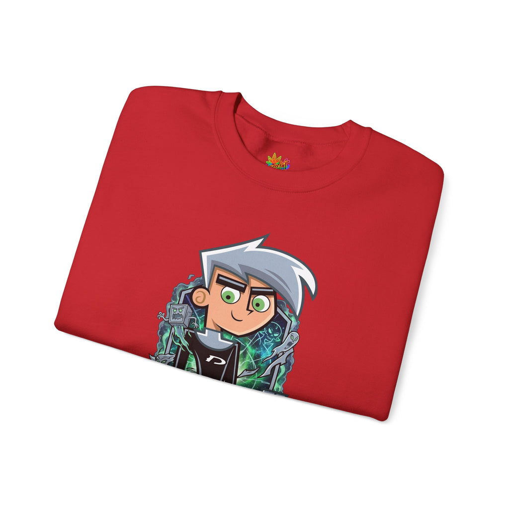 Vert Danny Phantom Vintage Style Unisex Graphic Crewneck Sweatshirt