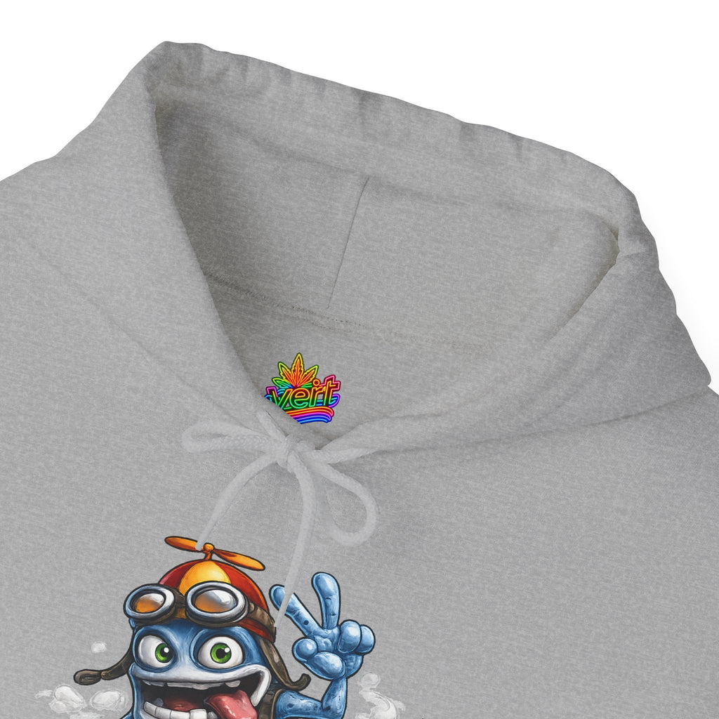 Vert Crazy Frog Vintage Style Unisex Graphic Hoodie