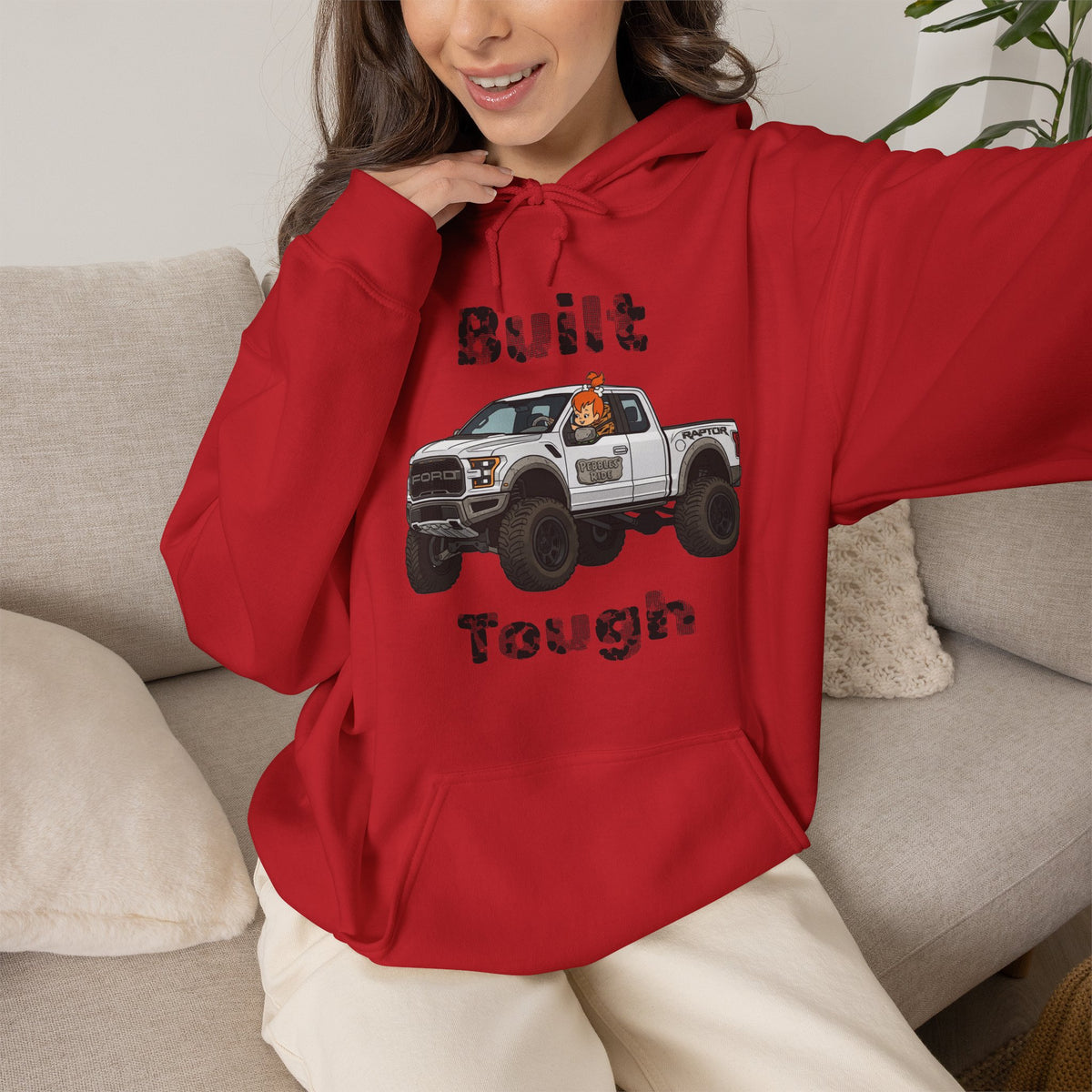 Vert Pebbles F-150 Vintage Style Unisex Graphic Hoodie