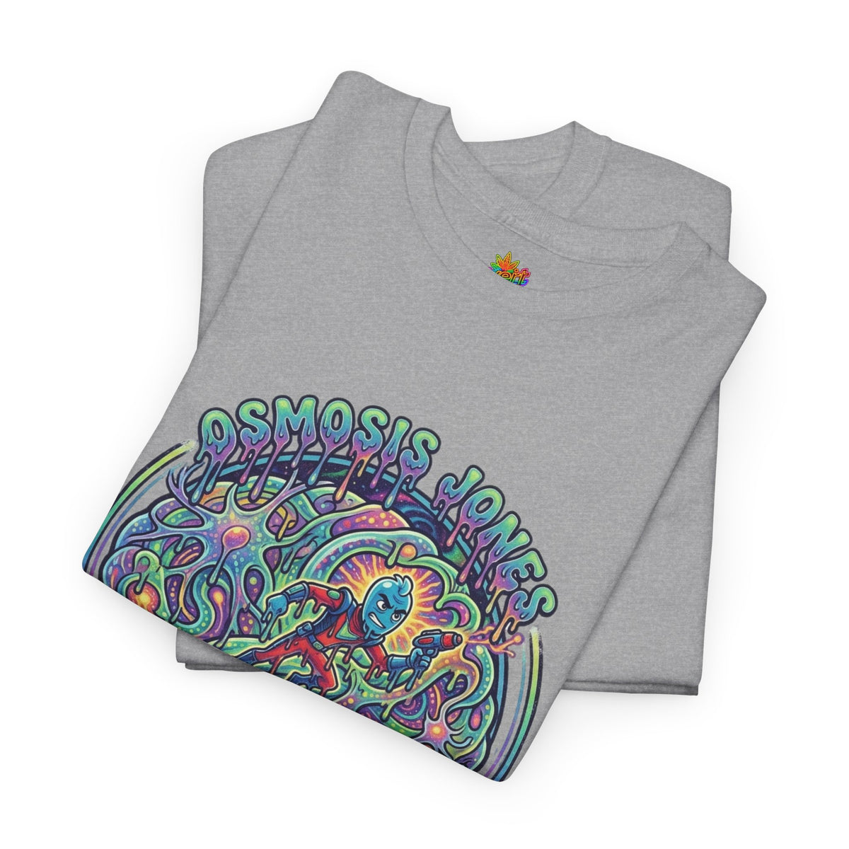 Vert Osmosis Jones Psychedelics Vintage Style Unisex Cotton Graphic T-Shirt