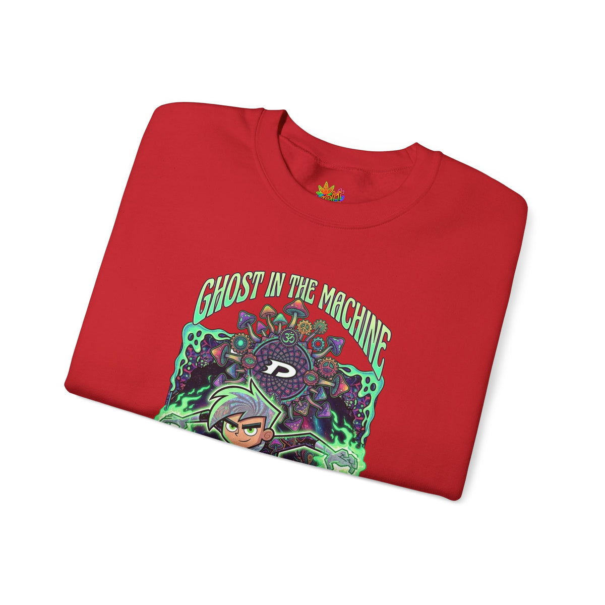 Vert Danny Phantom Psychedelic Vintage Style Unisex Graphic Crewneck Sweatshirt