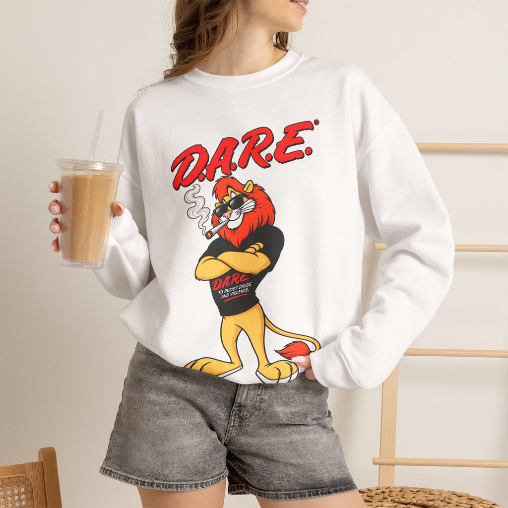 Vert D.A.R.E Vintage Style Unisex Graphic Crewneck Sweatshirt