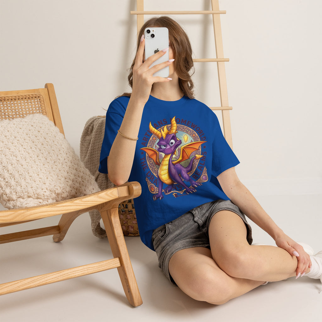 Vert Spyro Vintage Style Unisex Cotton Graphic T-Shirt