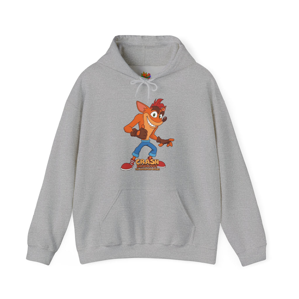 Vert Crash Bandicoot Vintage Style Unisex Cotton Graphic Hoodie