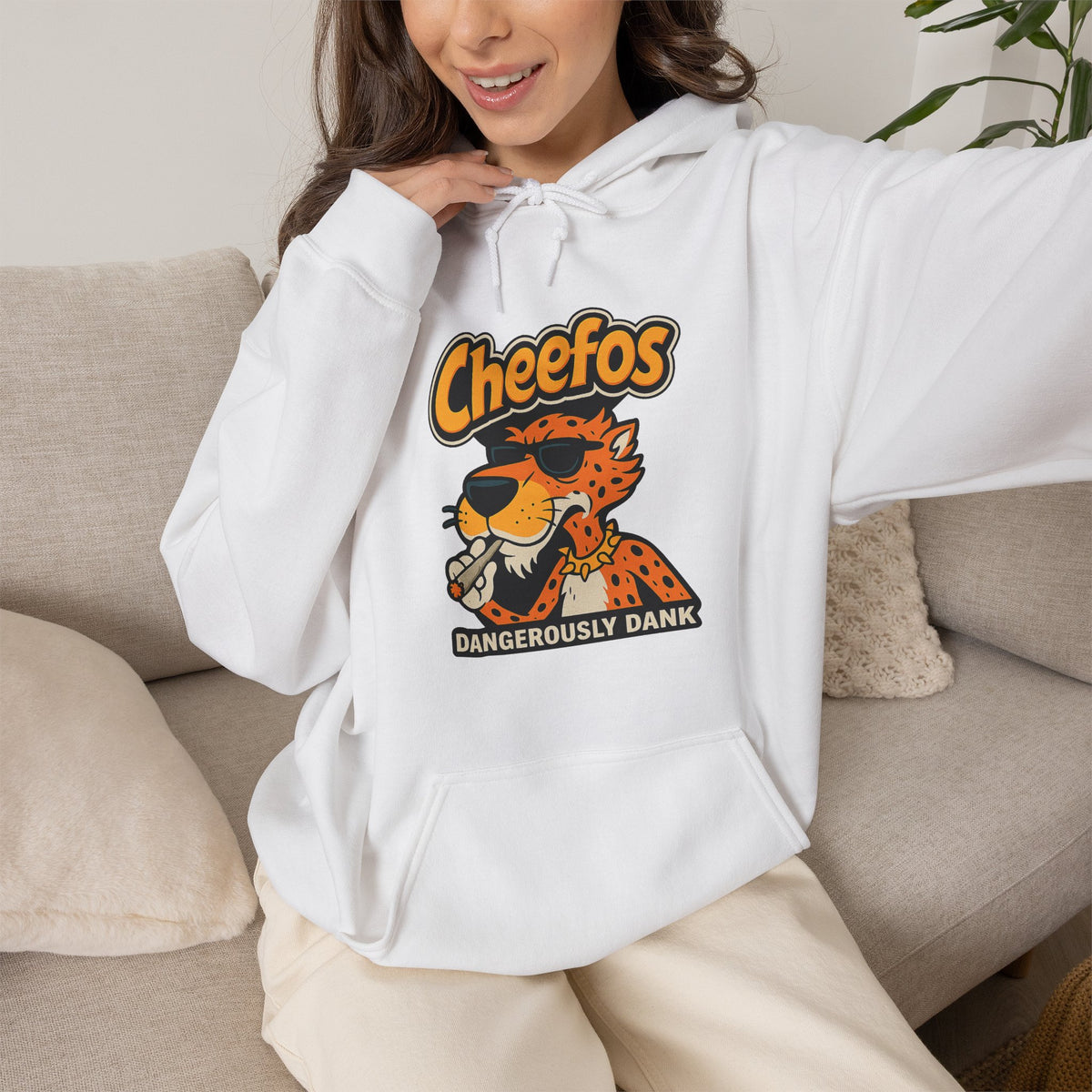 Vert Cheefos Vintage Style Unisex Graphic Hoodie