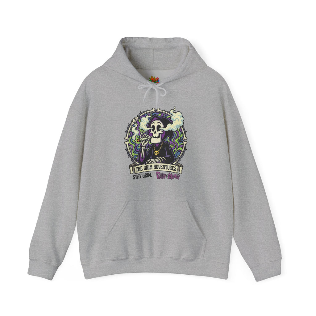 Vert Grim Smoker Vintage Style Unisex Graphic Hoodie
