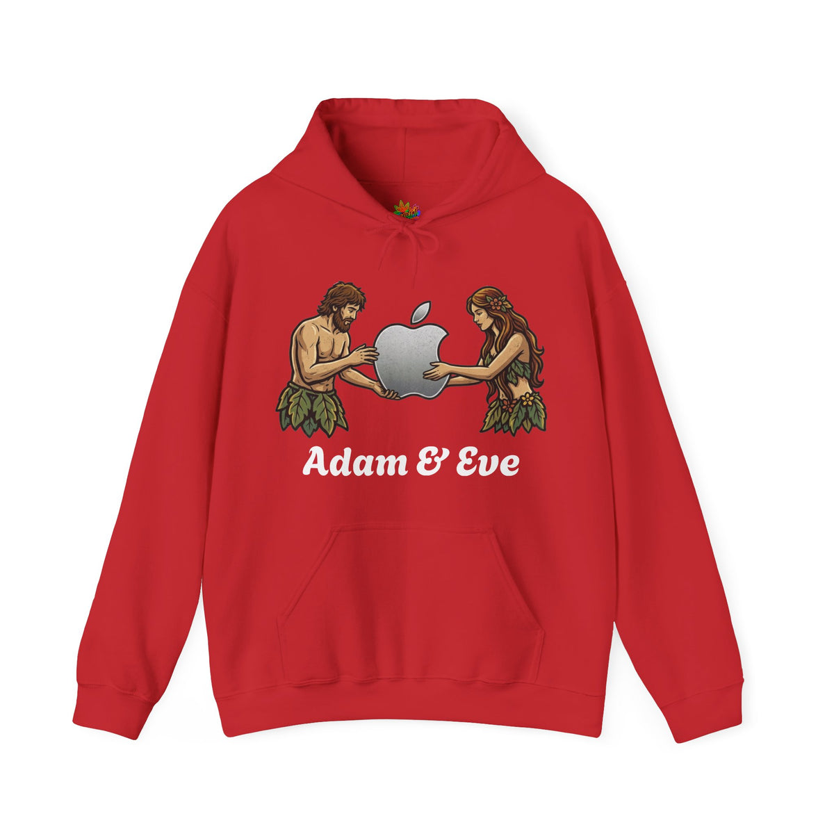 Vert Apple Adam & Eve Vintage Style Unisex Graphic Hoodie