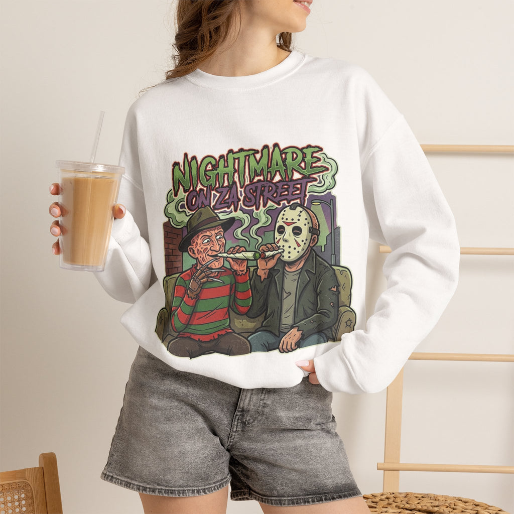 Vert Freddy & Jason Smoker Vintage Style Unisex Crewneck Sweatshirt