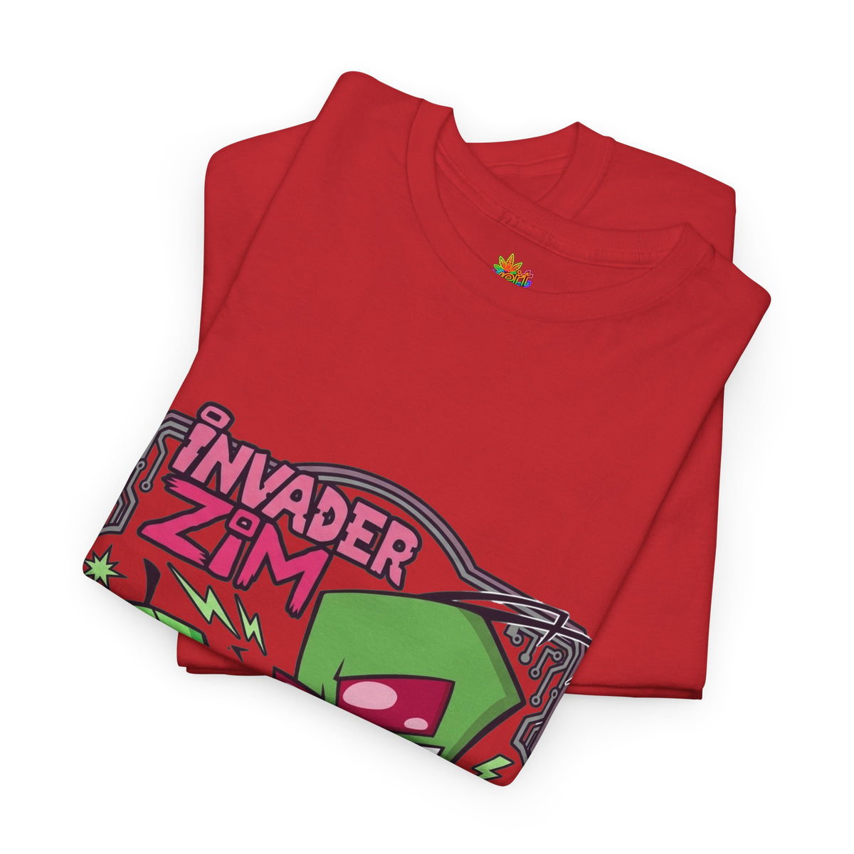 Vert Invader Zim Vintage Style Unisex Cotton Graphic T-Shirt