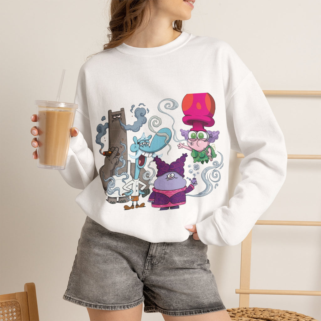 Vert Chowder Smoker Vintage Style Unisex Graphic Crewneck Sweatshirt