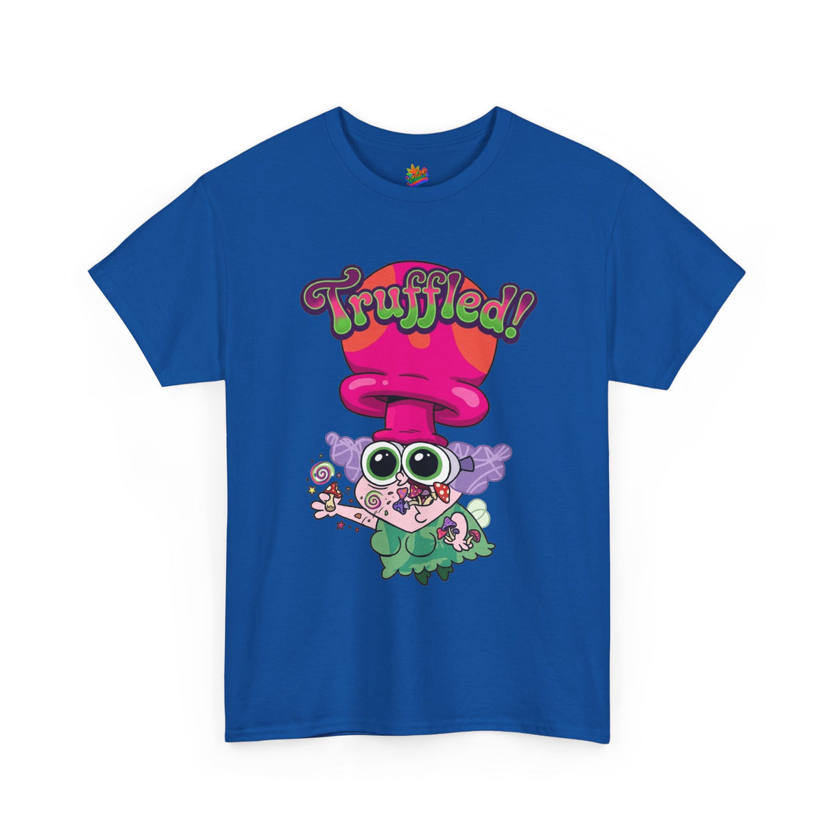Vert Truffles Psychedelic Vintage Style Unisex Cotton Graphic T-Shirt