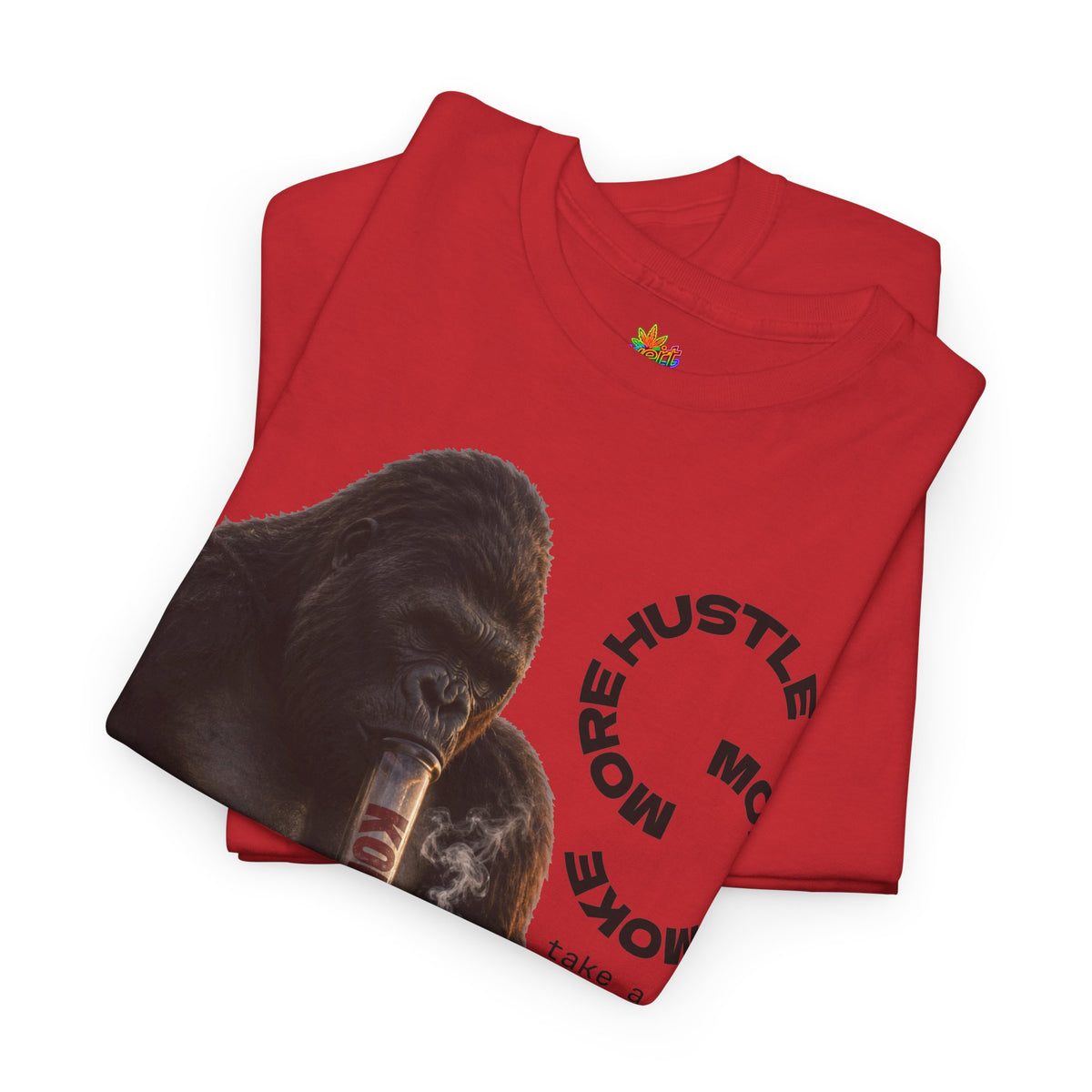 Vert King Kong Smoker Vintage Style Unisex Cotton Graphic T-Shirt
