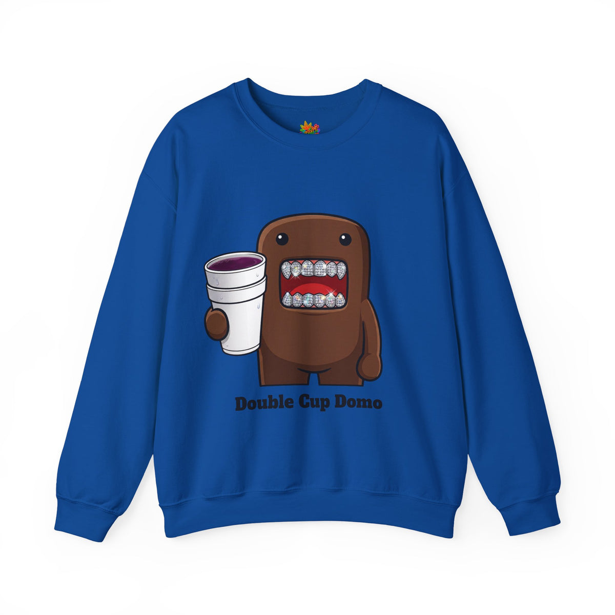 Vert Double Cup Domo Vintage Style Unisex Graphic Crewneck Sweatshirt