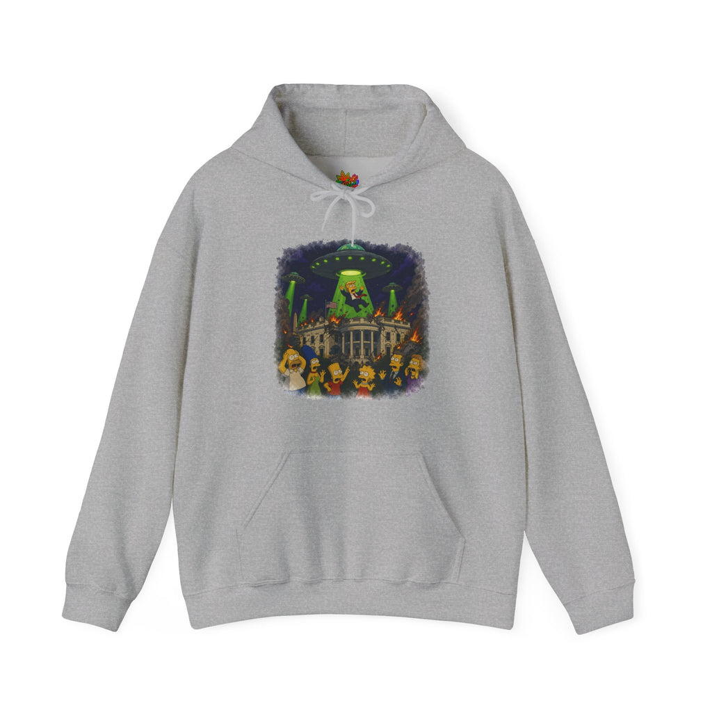 Vert Donald Trump Abduction Vintage Style Unisex Graphic Hoodie