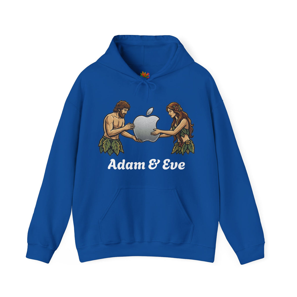 Vert Apple Adam & Eve Vintage Style Unisex Graphic Hoodie
