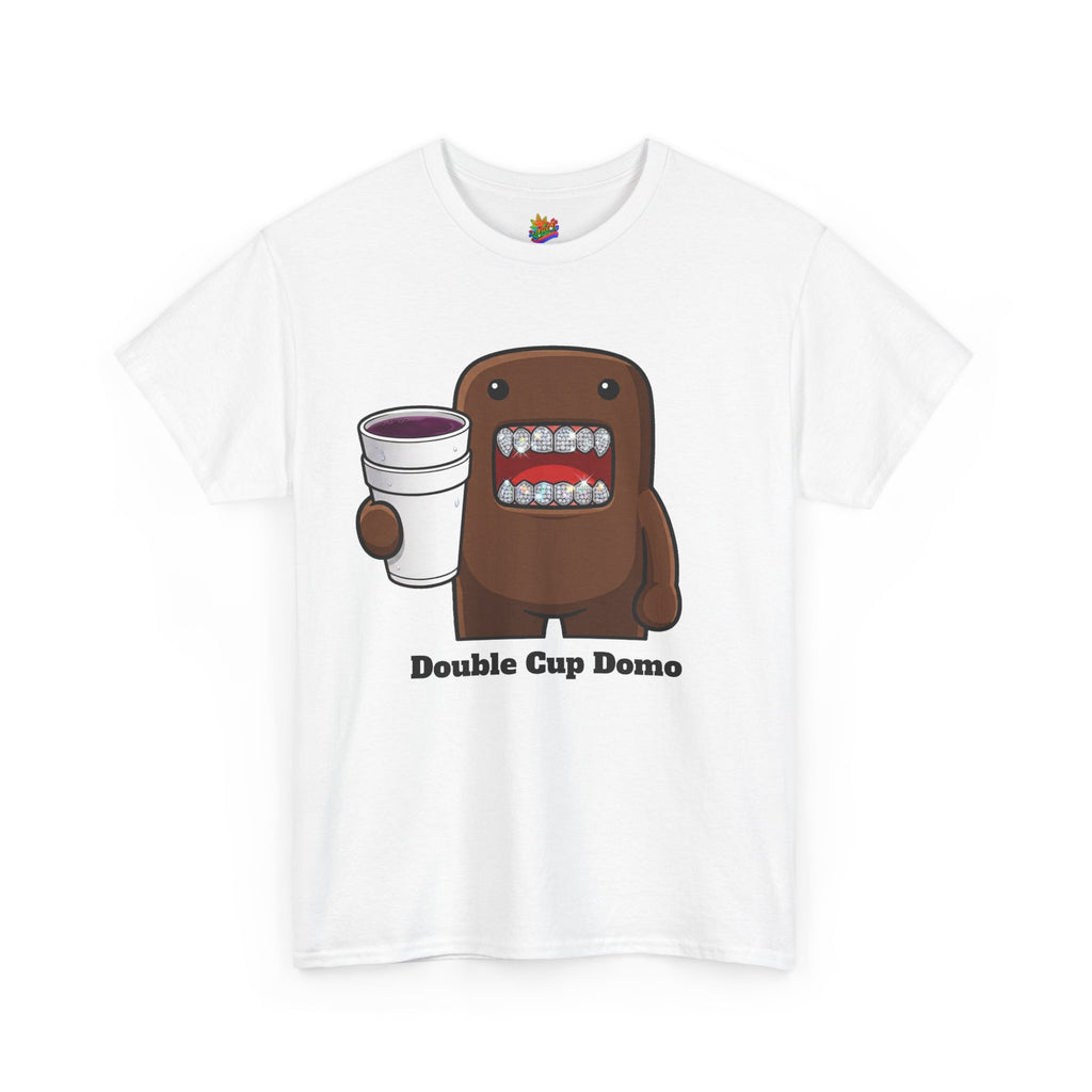 Vert Double Cup Domo Vintage Style Unisex Cotton Graphic T-Shirt