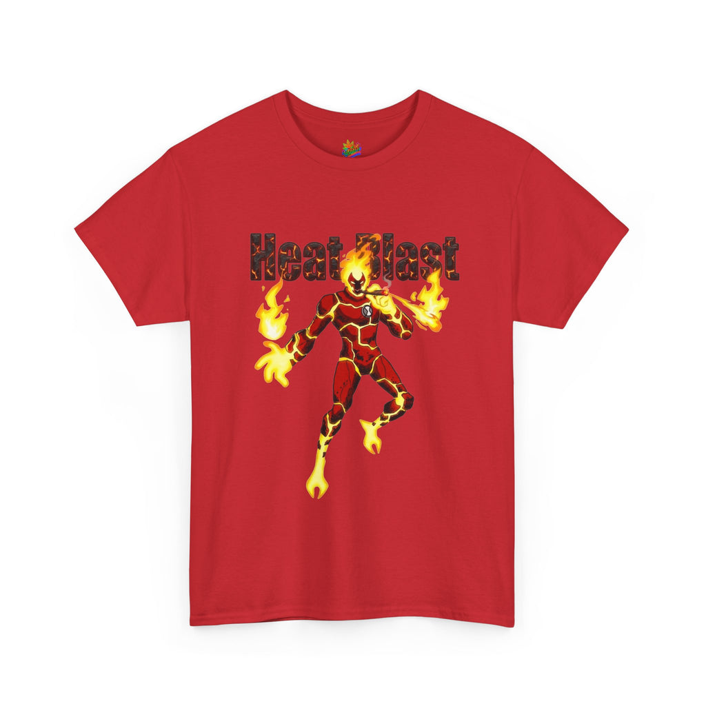 Vert Ben 10 Heat Blast Vintage Style Unisex Graphic Cotton T-Shirt
