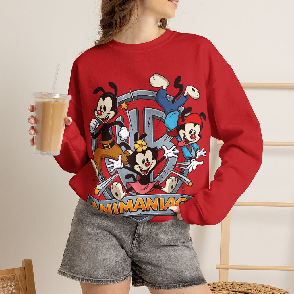 Vert Animaniacs Vintage Style Unisex Graphic Crewneck Sweatshirt
