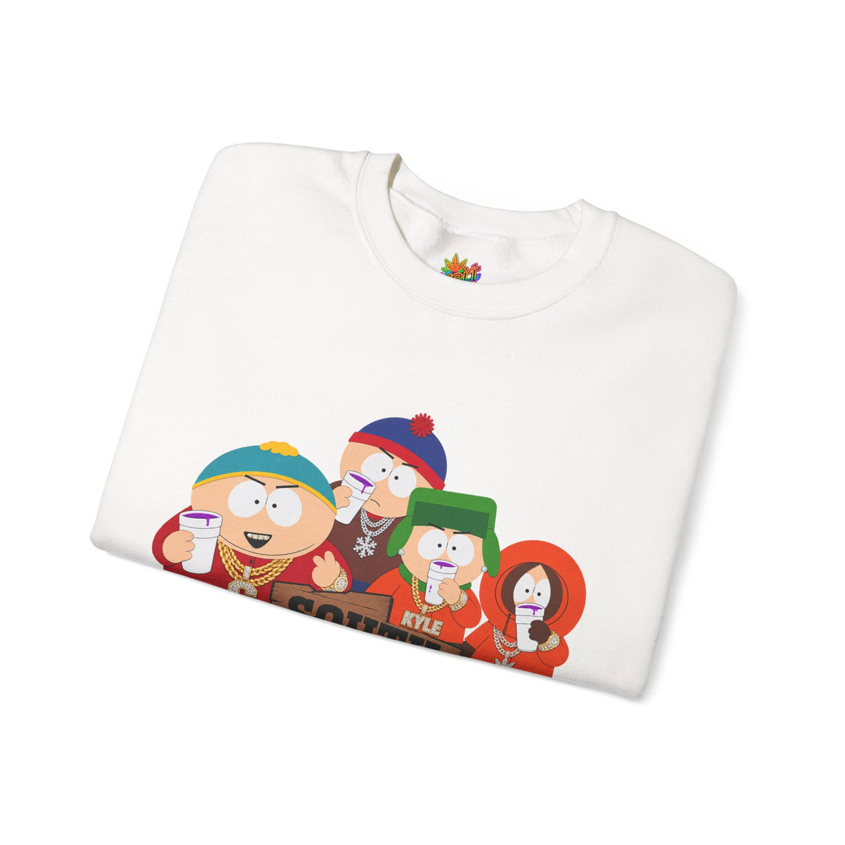 Vert South Park Double Cup Vintage Style Unisex Graphic Crewneck Sweatshirt