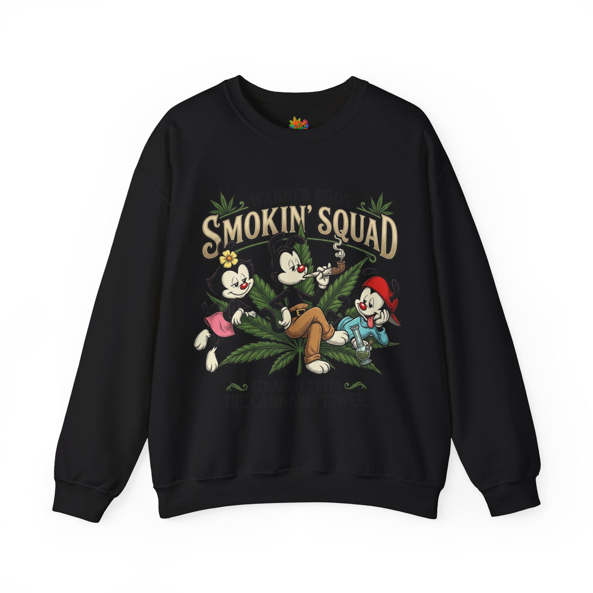 Vert Animaniacs Smoker Vintage Style Unisex Graphic Crewneck Sweatshirt