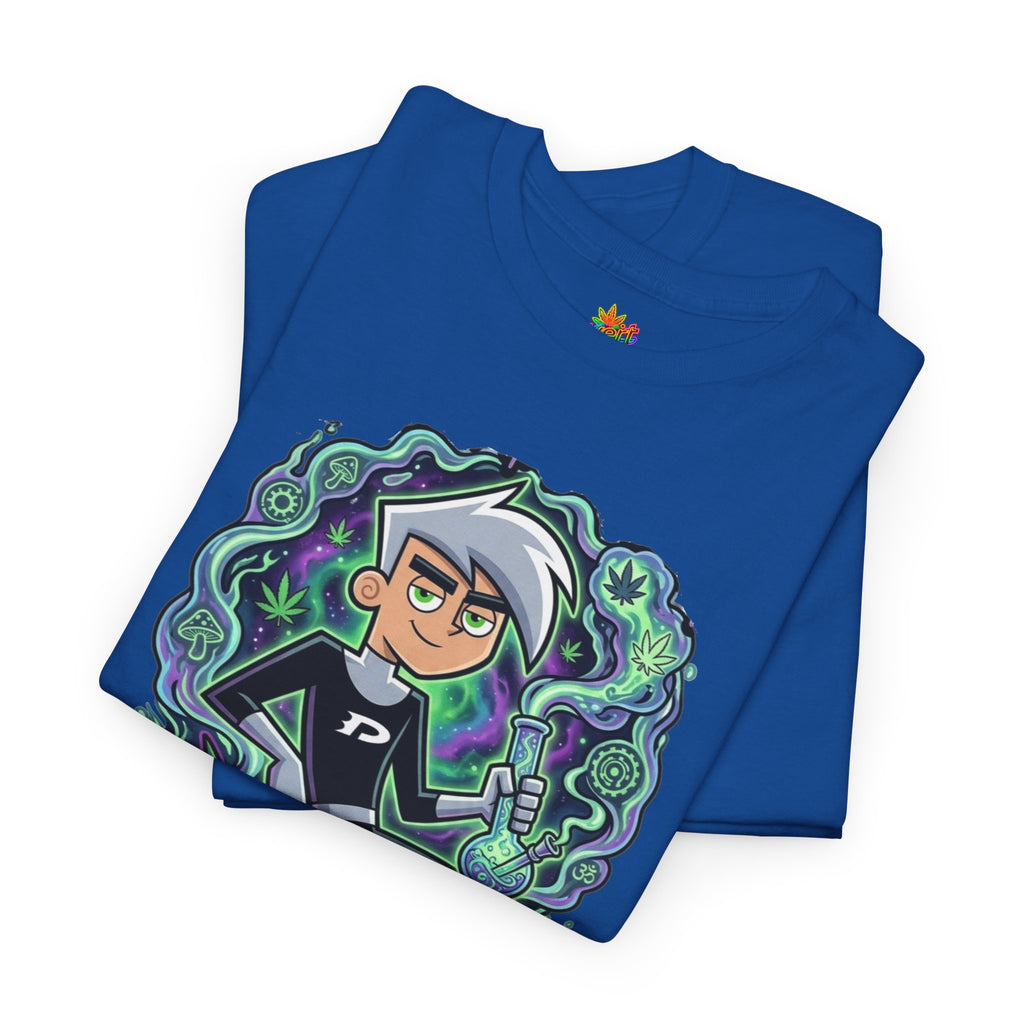 Vert Danny Phantom Smoker Vintage Style Unisex Cotton Graphic T-Shirt