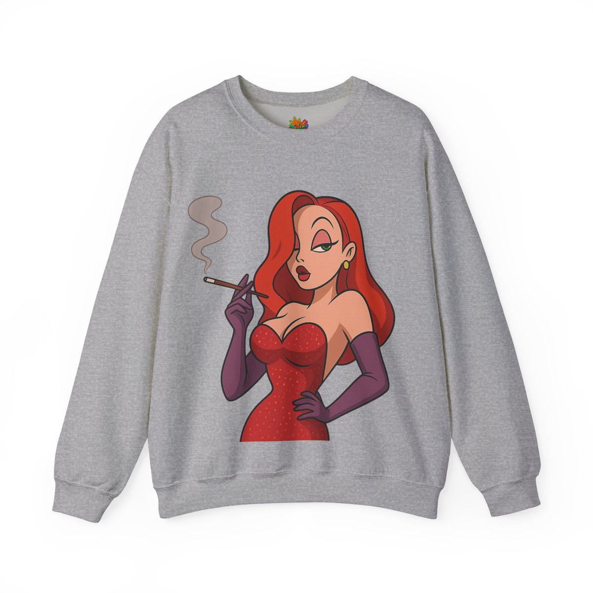 Vert Jessica Rabbit Vintage Style Unisex Graphic Crewneck Sweatshirt