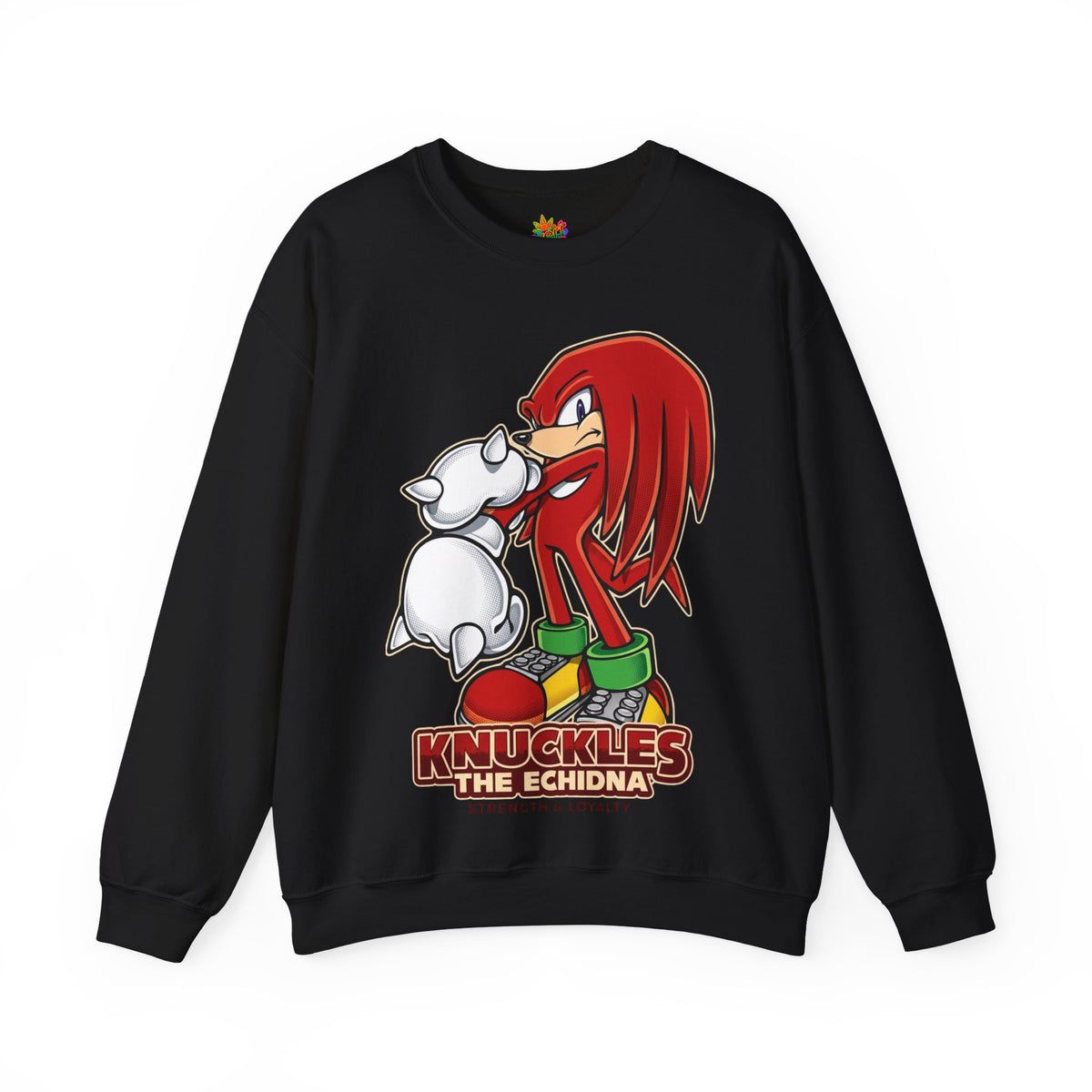 Vert Knuckles The Echidna Vintage Style Unisex Graphic Crewneck Sweatshirt