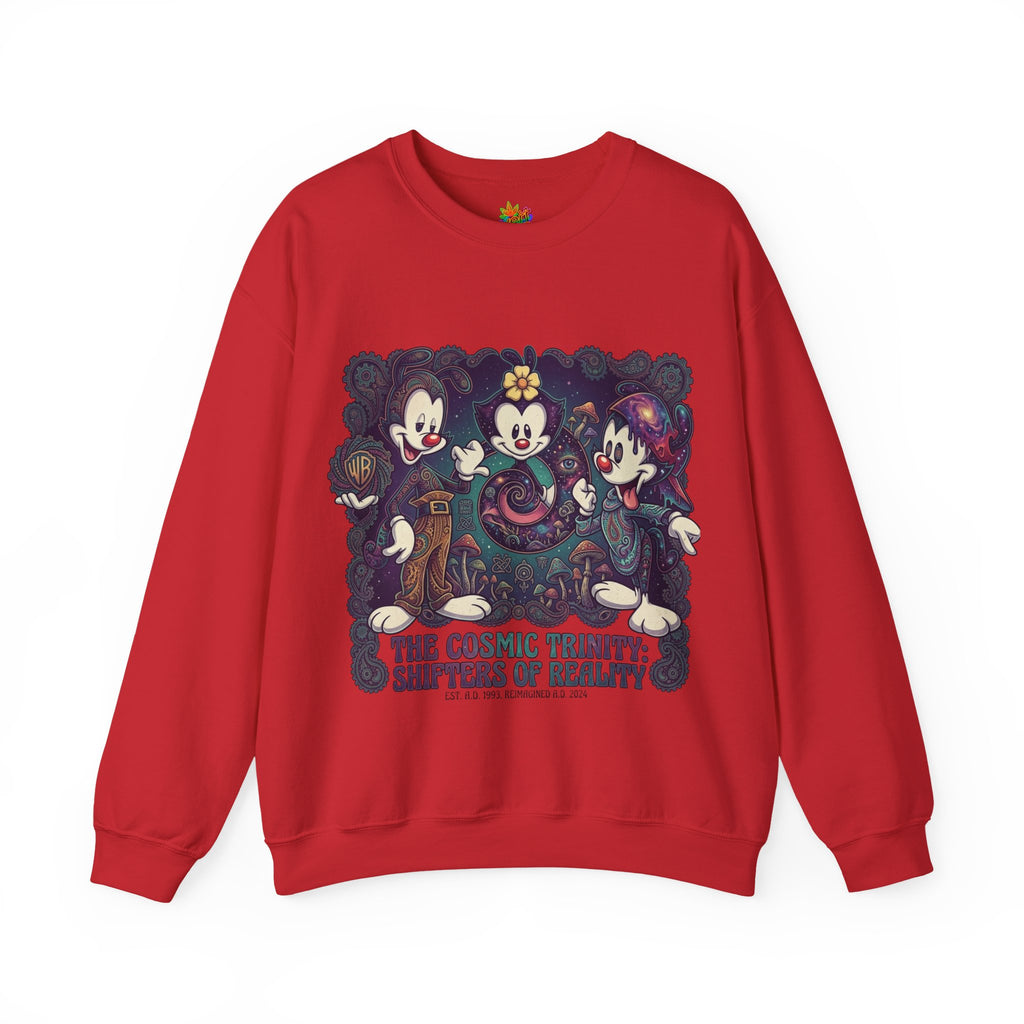 Vert Animaniacs Psychedelic Vintage Style Unisex Graphic Crewneck Sweatshirt