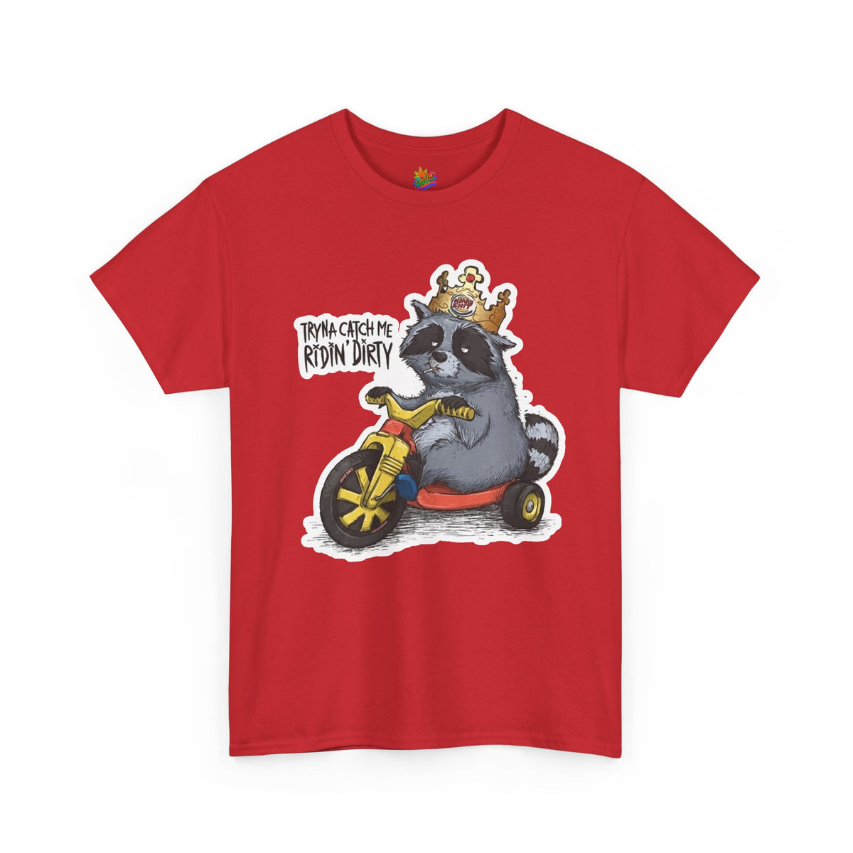 Vert Burger King Parody Vintage Style Unisex Cotton Graphic T-Shirt