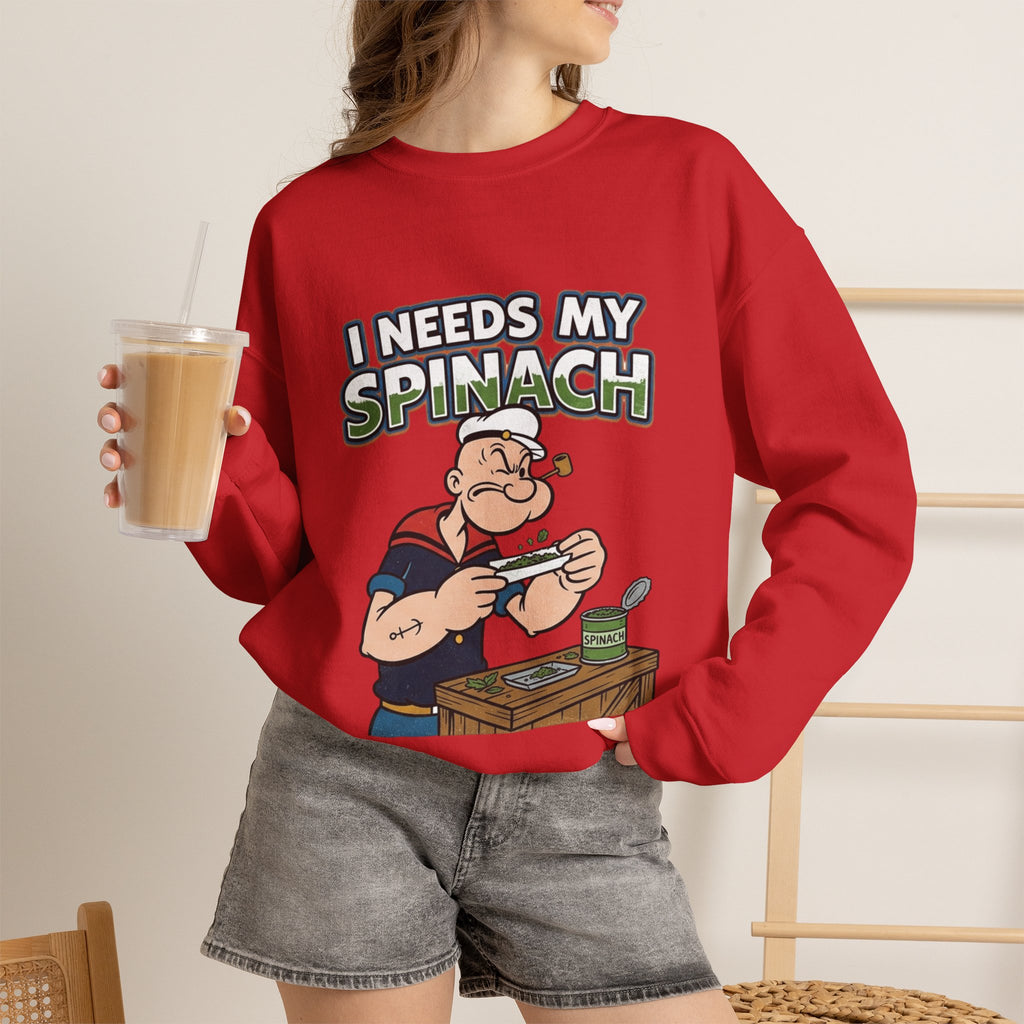 Vert Popeyes Vintage Style Unisex Graphic Crewneck Sweatshirt