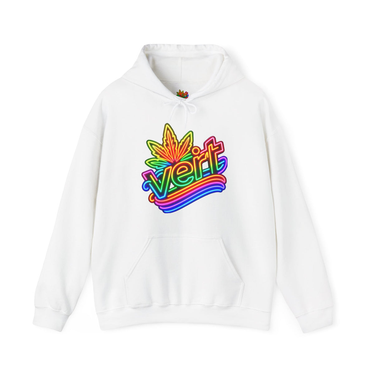 Vert Neon Logo Vintage Style Unisex Graphic Hoodie