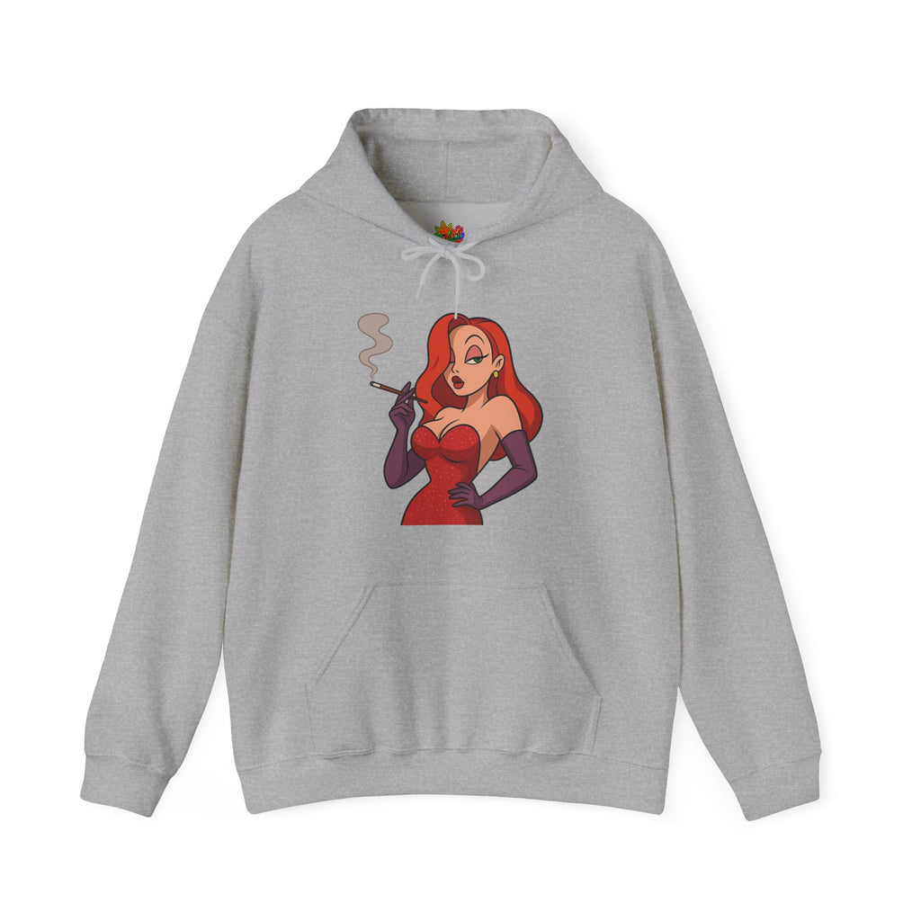 Vert Jessica Rabbit Vintage Style Unisex Graphic Hoodie