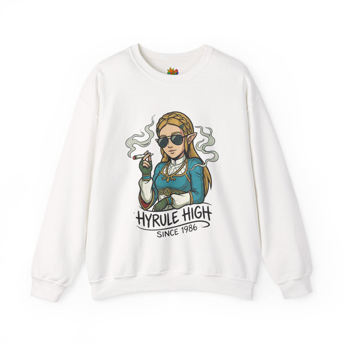 Vert Helda Vintage Style Unisex Graphic Crewneck Sweatshirt