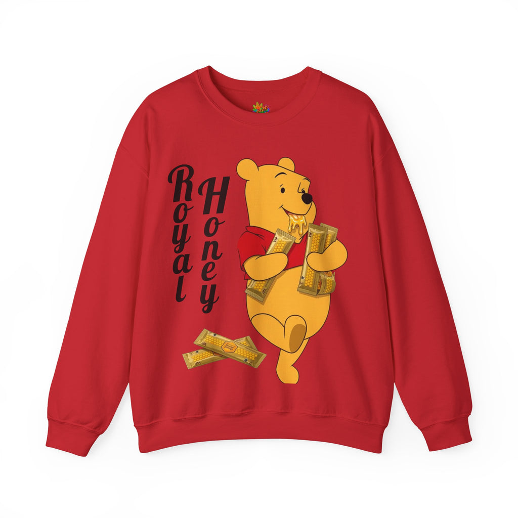 Vert Winnie The Pooh "Royal Honey" Vintage Style Unisex Graphic Crewneck Sweatshirt