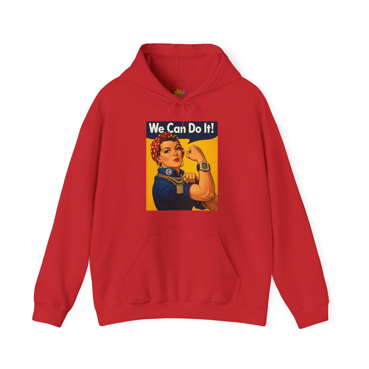 Vert "We Can Do It" Vintage Style Unisex Graphic Hoodie