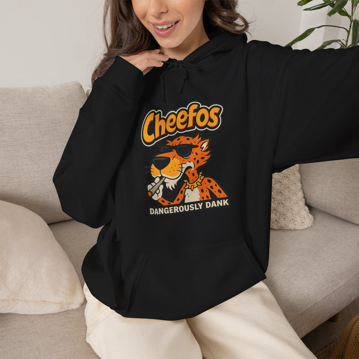 Vert Cheefos Vintage Style Unisex Graphic Hoodie