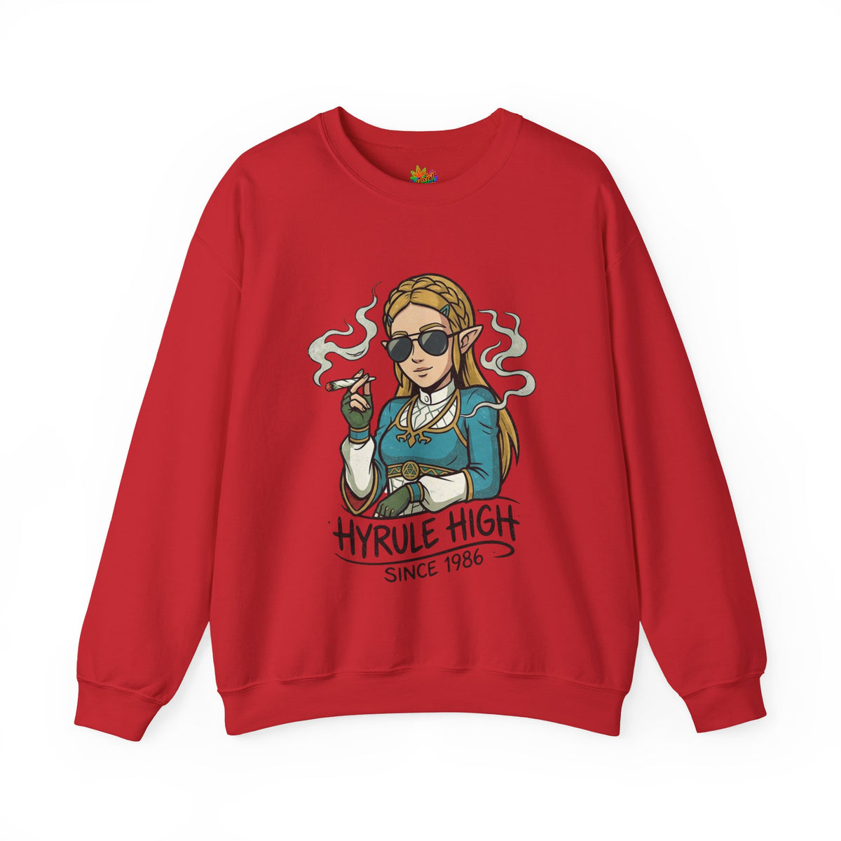 Vert Helda Vintage Style Unisex Graphic Crewneck Sweatshirt