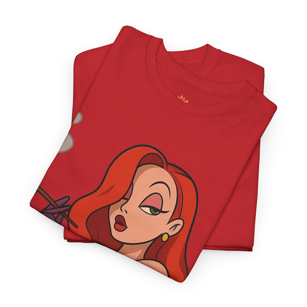 Vert Jessica Rabbit Vintage Style Unisex Cotton Graphic T-Shirt