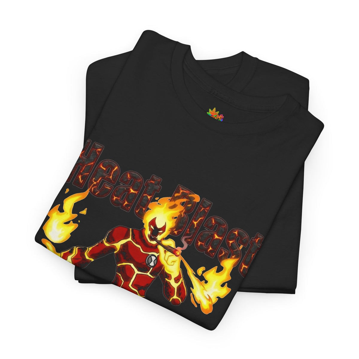 Vert Ben 10 Heat Blast Vintage Style Unisex Graphic Cotton T-Shirt
