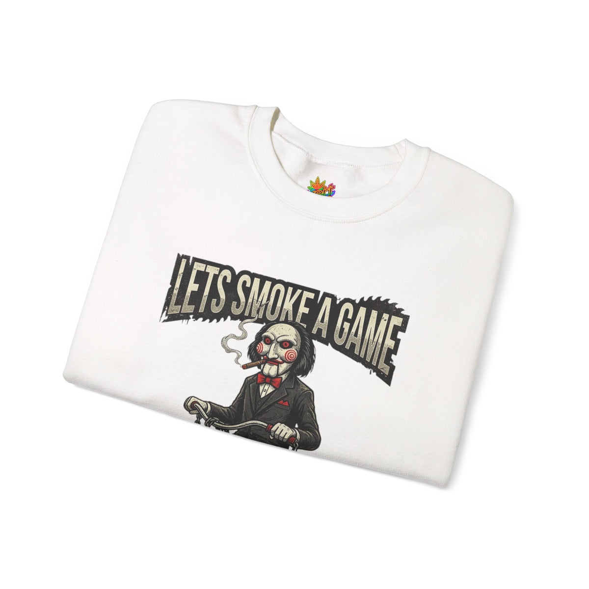 Vert Jigsaw Smoker Vintage Style Unisex Graphic Crewneck Sweatshirt
