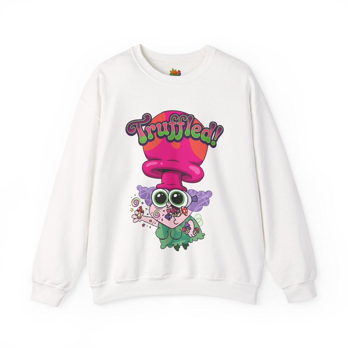 Vert Truffles Psychedelic Vintage Style Unisex Graphic Crewneck Sweatshirt