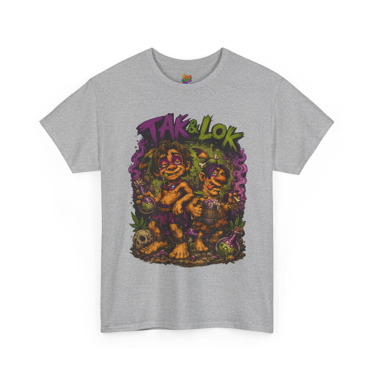 Vert Tak & Lok Vintage Style Unisex Cotton Graphic T-Shirt