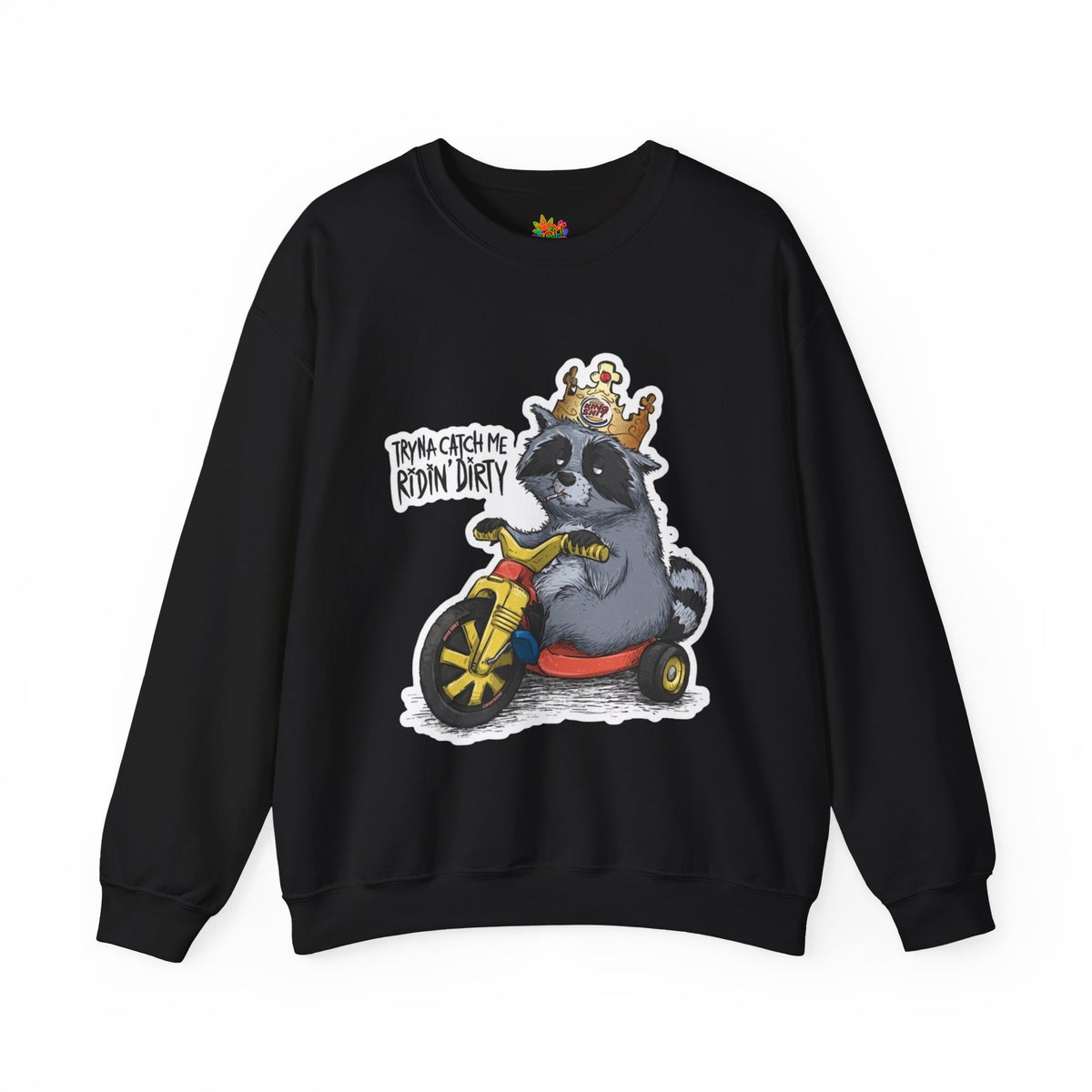 Vert Burger King Parody Vintage Style Unisex Graphic Crewneck Sweatshirt