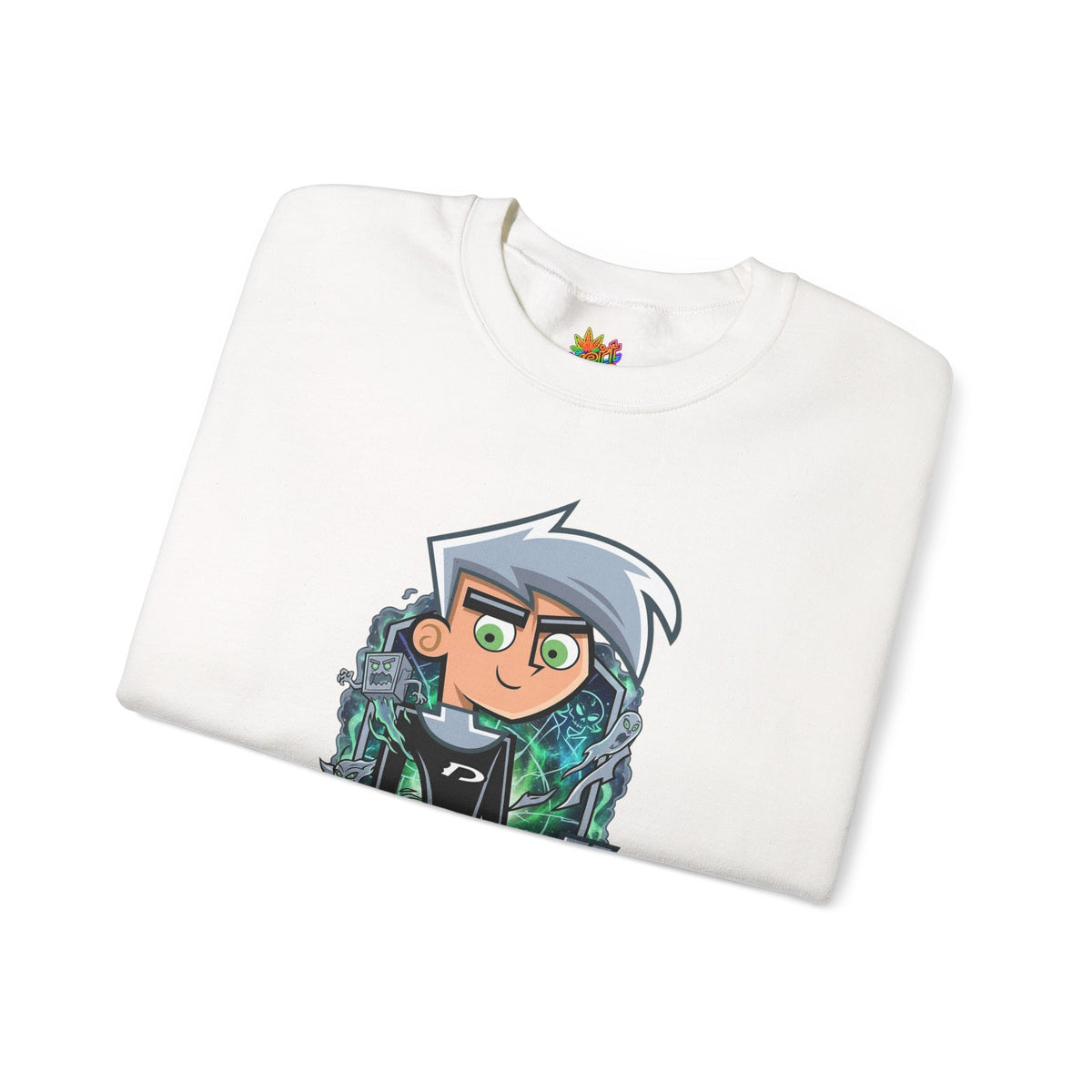 Vert Danny Phantom Vintage Style Unisex Graphic Crewneck Sweatshirt